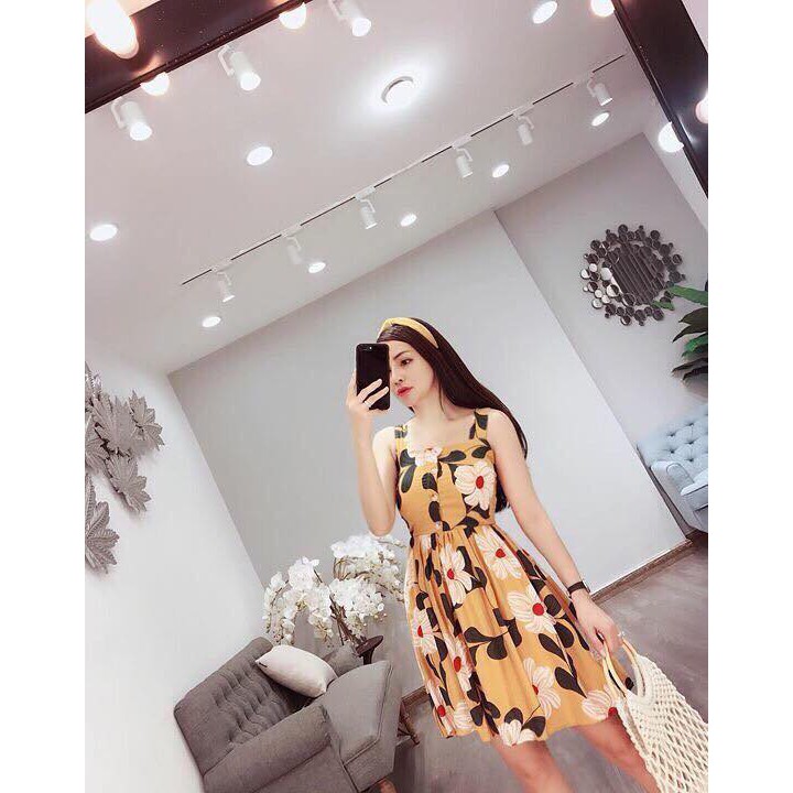 Váy xòe hai dây hoa đang cực hot | BigBuy360 - bigbuy360.vn