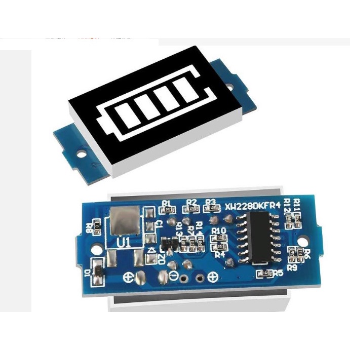Mạch hiển thị dung lượng pin - ắc quy 3S/4S từ 12,6V /16,8V