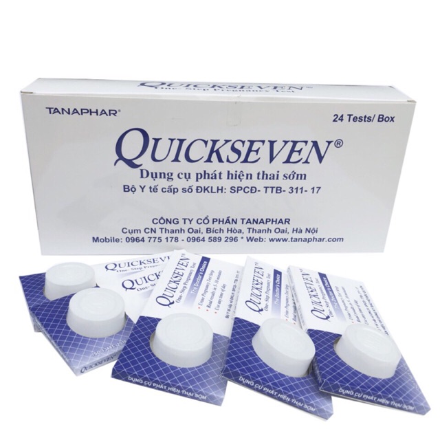 Combo 5 que thử thai Quickseven