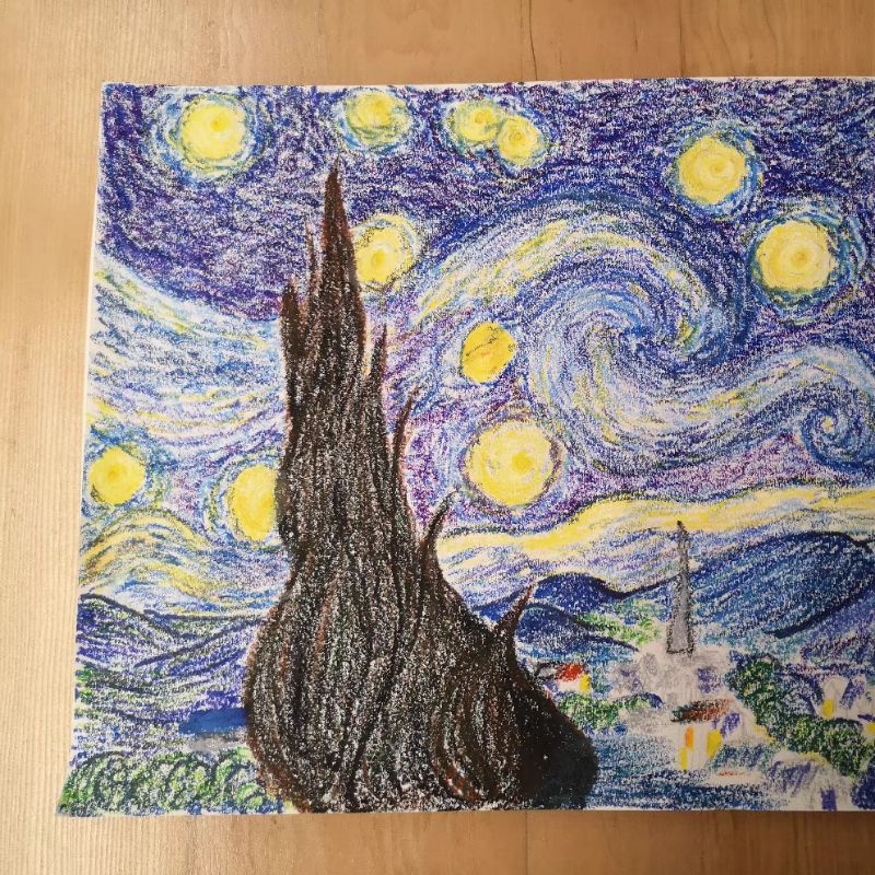 |ORDER| ALBUM ẢNH TÔ MÀU SÁP DẦU   "HELLO VAN GOGH"