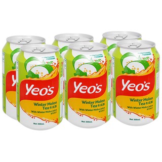 6 lon trà bí đao/ hoa cúc Yeo's 300ml