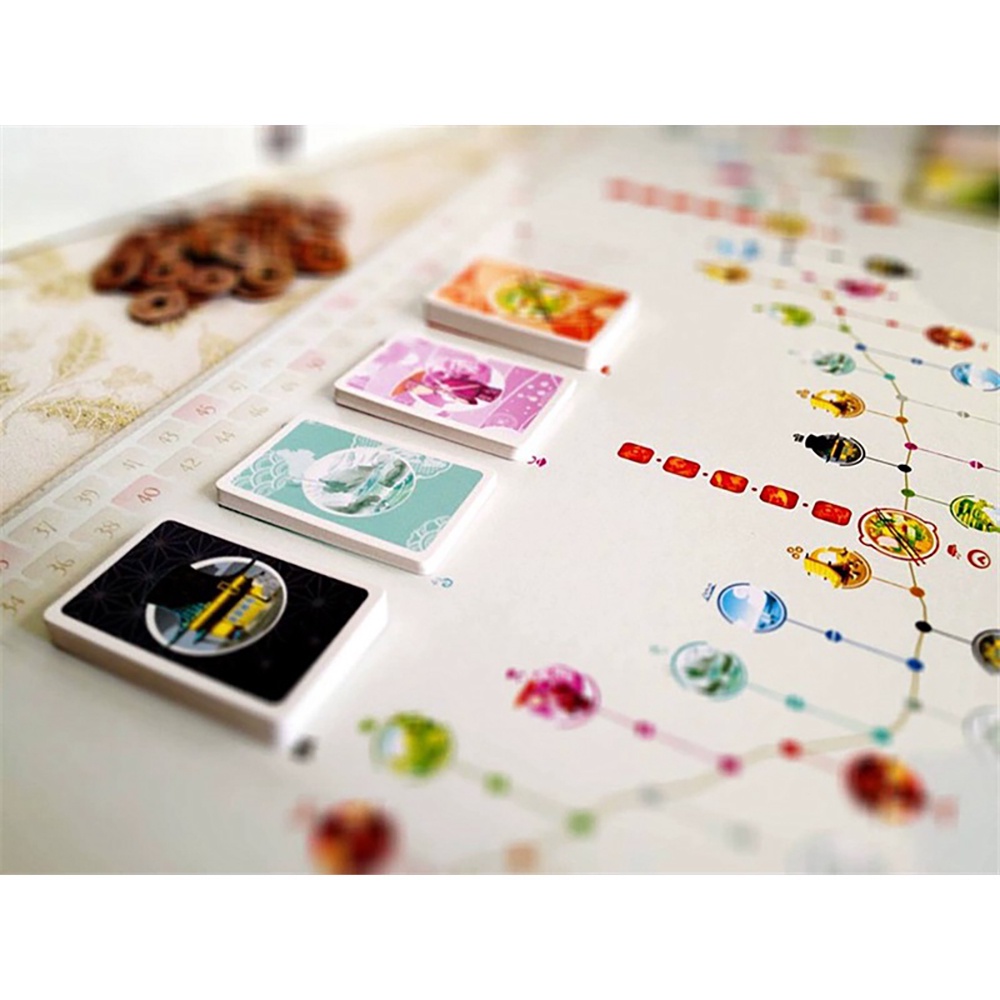 Tokaido Adult Broad Game Bộ Thẻ Bài Trò Chơi Tokaido Lữ Khách Xứ Mặt Trời BG46