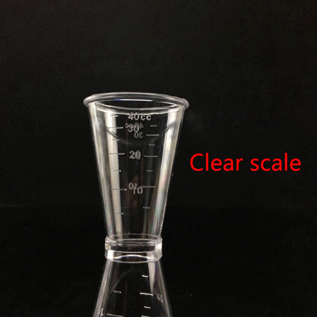 Cốc đo lường bằng nhựa trong suốt dùng pha trà/cà phê/quán bar FF86