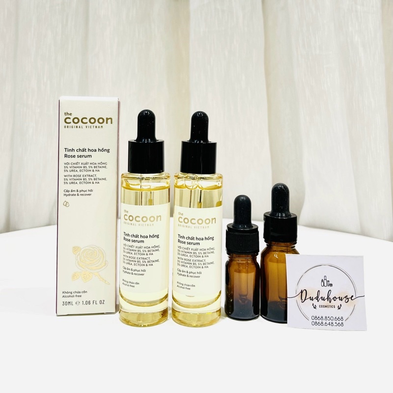 Tinh Chất Hoa Hồng Cocoon Rose Serum Cấp Ẩm & Phục Hồi 30ml