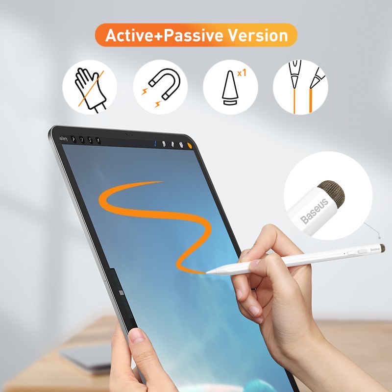 Bút Cảm ứng Chuyên Cho iPad Baseus Smooth Stylus Chống Tỳ Tay
