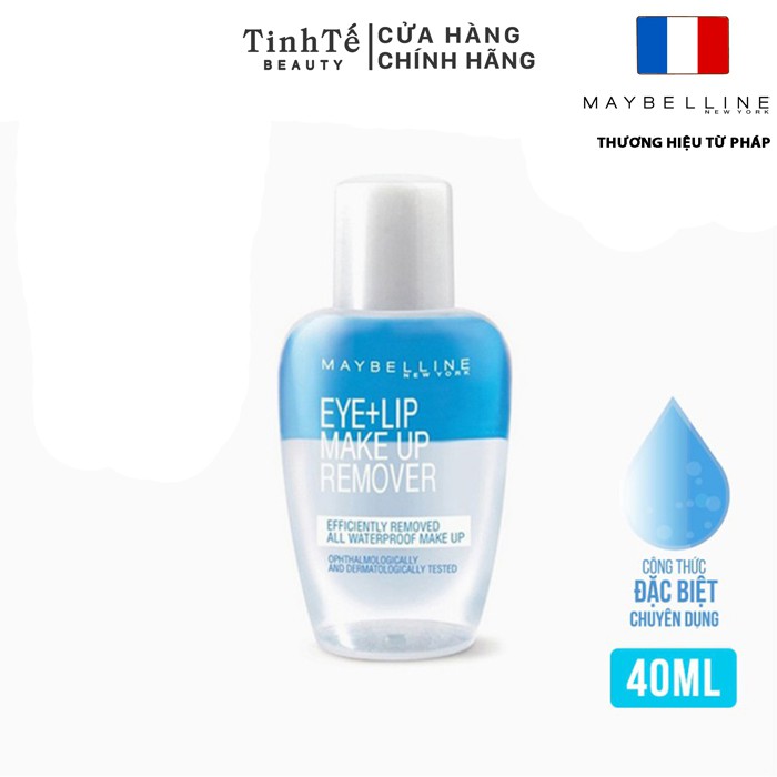 Nước Tẩy Trang Mắt và Môi Chuyên Dụng 2 lớp Maybelline New York Eye & Lip Makeup Remover 40ml