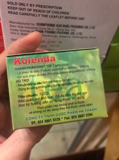 Trà túi lọc kolenda