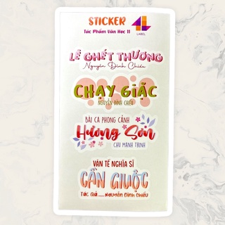 Sticker Văn Học 11 ( Cả Năm )