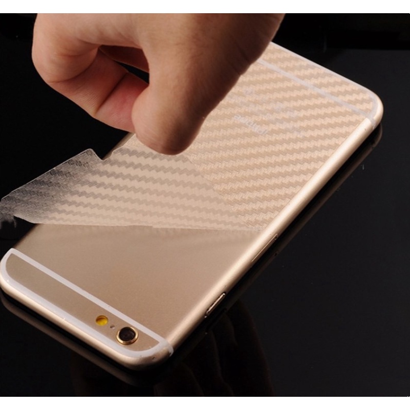 Miếng dán mặt lưng cacbon chống vân tay,xước iphone 6/6s/6plus/7/8/7plus/8plus/x/xs/xsmax/11/11promax