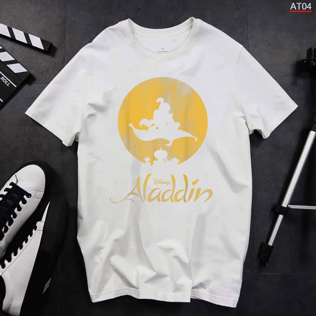 ÁO THUN CỔ TRÒN TAY NGẮN ALADDIN VÀ CÂY ĐÈN THẦN IN HÌNH THEO YÊU CẦU GIÁ RẺ CỰC SHOCK CÓ SIZE TRẺ EM - 120