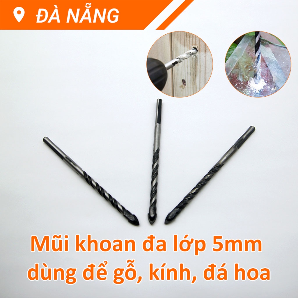 Mũi khoan đa lớp khoan kính, gạch men, sứ...- Lẻ