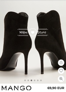 Boots gót nhọn mũi nhọn Man.go xuất xịn (on web)