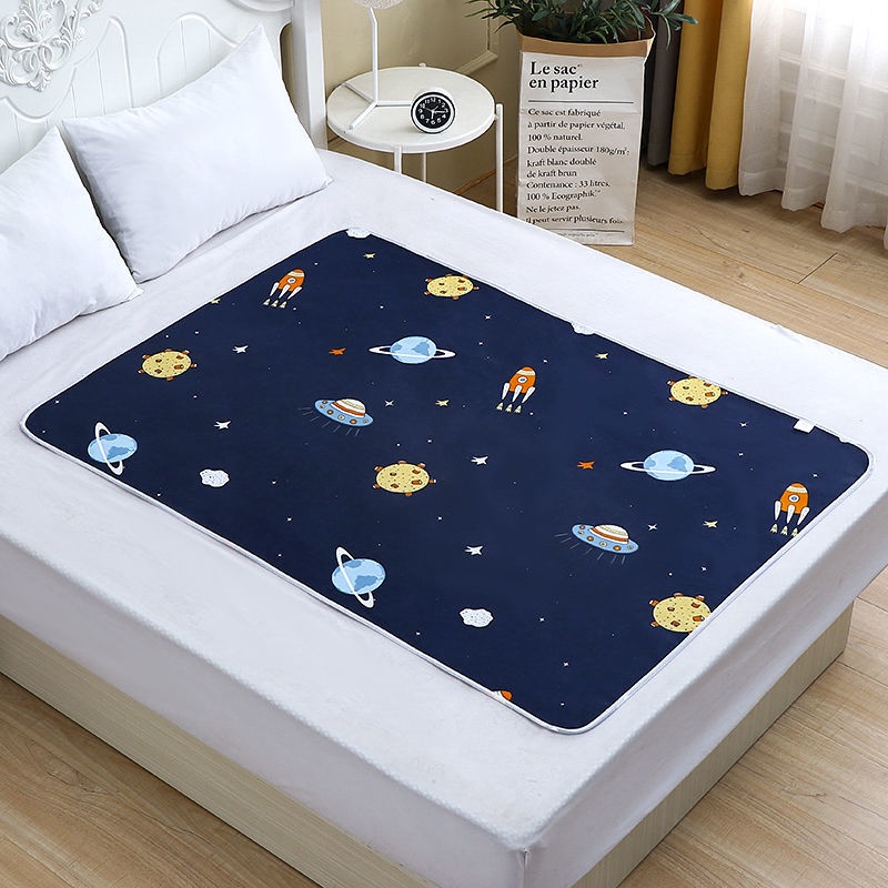 Thảm Lót Giường Chống Thấm Nước Có Thể Giặt Sạch Tiện Lợi Dành Cho Người Lớn Tuổi