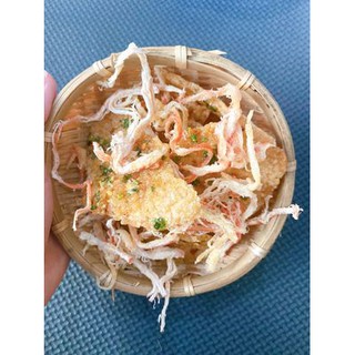 cơm cháy mix mực hấp dừa - giá sỉ 250g / 500g