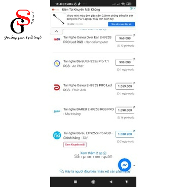 Tai nghe chơi game gaming dareu EH925 led RGB 7.1 2nd chính hãng còn mới dài dây usb 2m over air chụp tai