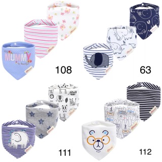 Set 3 chiếc khăn yếm cổ Momscare mẫu mới (12 mẫu)