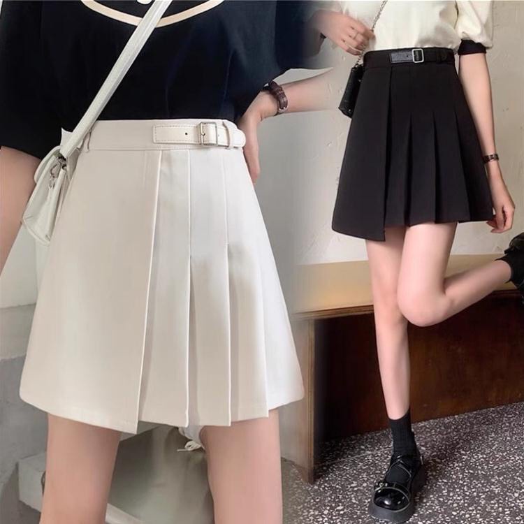 Chân váy xếp ly kèm đai cách điệu Thời Trang Giá Xưởng Official