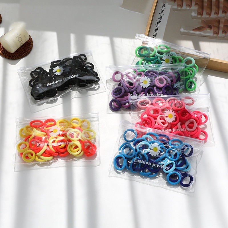 Set 50 dây buộc tóc