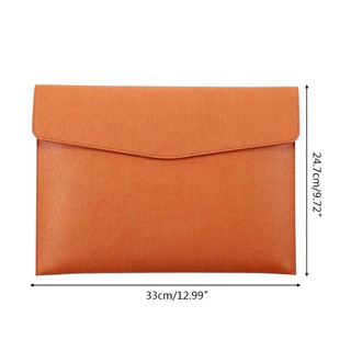 Waterproof Leather A4 Business Briefcase File Folder Document Paper Organizer