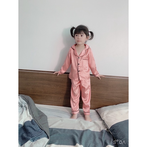Xả Pizama gấm thượng hải size 21-32kg
