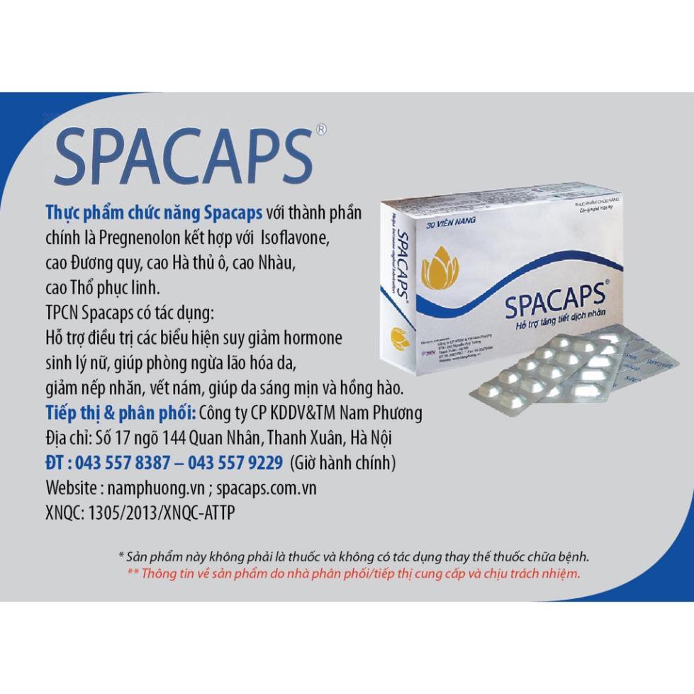 Spacaps -Thuốc nội tiết tố cho phụ nữ (Hộp 30 viên)