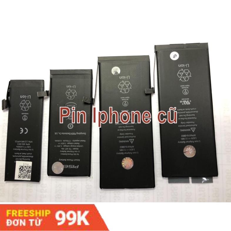Pin cũ ĐT 5 5s 6s 6plus 7 8 7plus 8plus, pin cũ độ chế đồ chơi DIY.