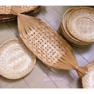 Đĩa tre đan thuyền
