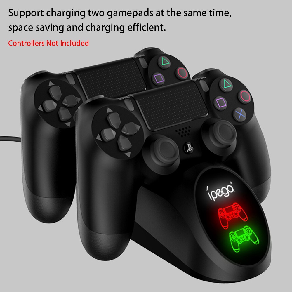 IPega 9180 Đế sạc cho 2 tay cầm PS4 Slim/ Pro có led báo hiêu