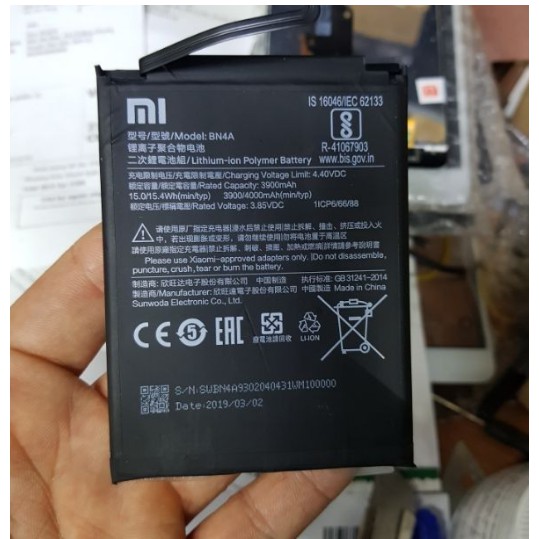 Pin zin Xiaomi Redmi Note 7, Note 7 Pro BN4A Zin Máy - Có bảo hành