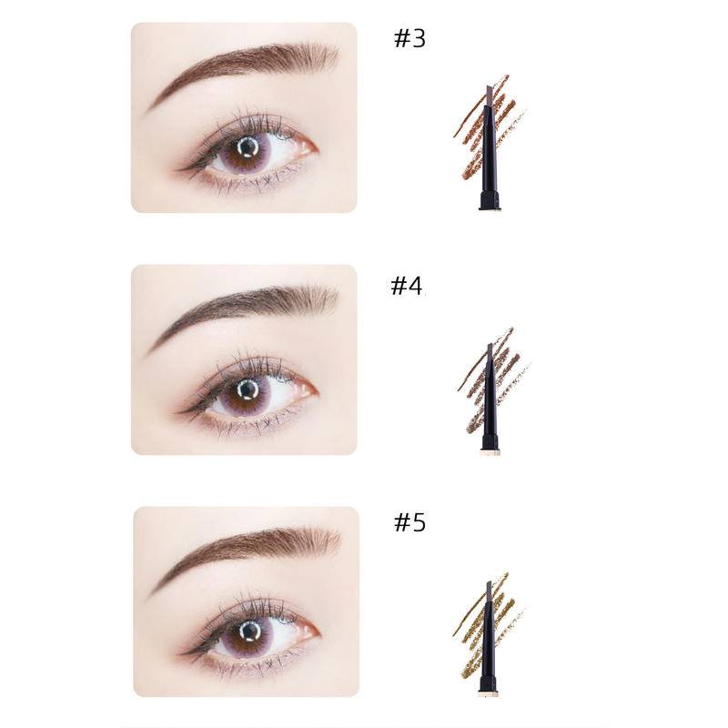 Bút Kẻ Lông Mày 2 Trong 1 Xoay Tự Động Chống Thấm Nước Lâu Trôi