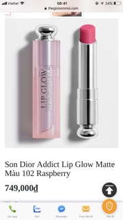 Son Dưỡng Dior ( Hàng Auth nhắn tin chọn màu )