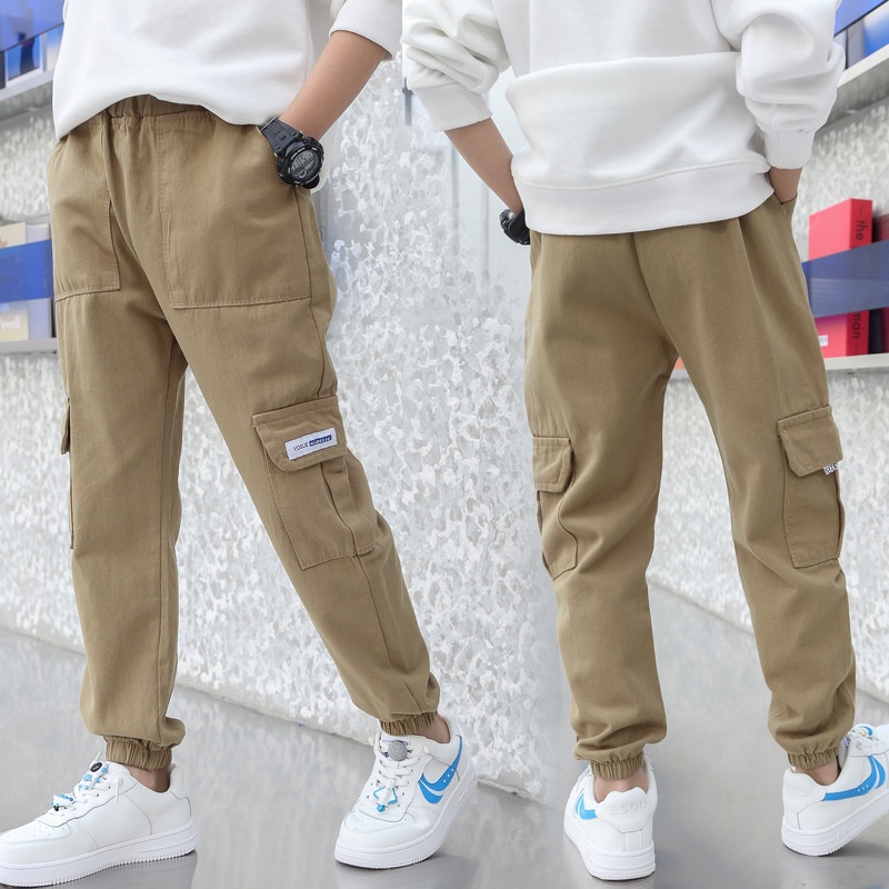 Quần Jogger Denim 4 Túi Thời Trang Mới Cho Bé Trai 3-12 Tuổi