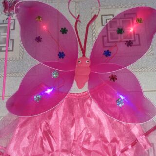 Com bo 10 bộ cánh bướm có đèn sáng