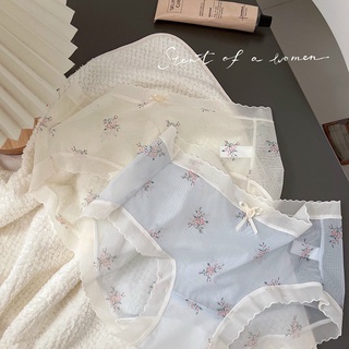 Quần lót nữ voan tuyết họa tiết Vintage -Quần chip nữ cao cấp PT STORE  FLQ166