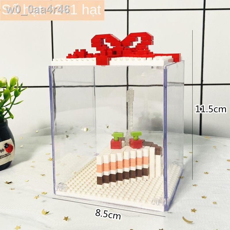 [Đa Năng]w0_0aa4r46Bánh kem Hàn Quốc các khối xây dựng vi hạt tương thích với đồ trang trí Lego cho quà tặng sinh nhật b
