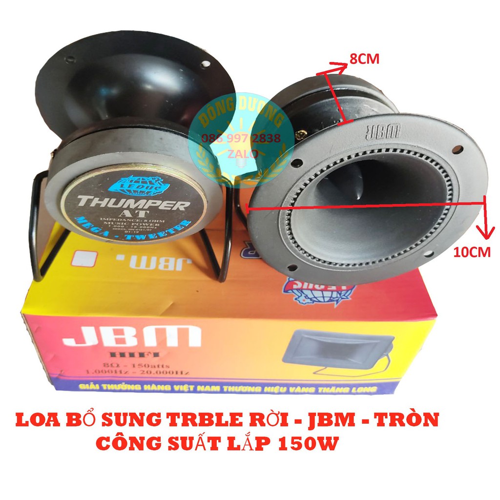 LOA SIÊU TREBLE JBM TRÒN GIÁ 1 ĐÔI - BỔ SUNG TRÉP CHO DÀN ÂM THANH