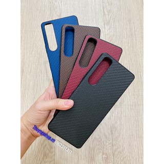 Ốp lưng da caro viền nhựa dẻo Sony Xperia 1 III - Xperia 5 III - Xperia 10 III - Xperia 5 Mark II