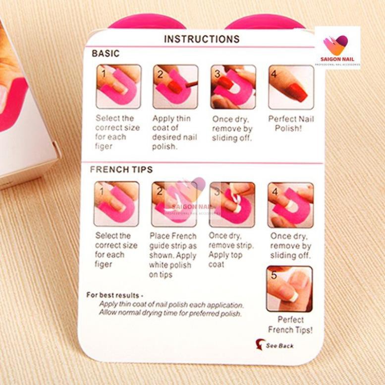 Bộ 26 kẹp gắn móng tay khi sơn móng chống lem ( đủ cỡ )