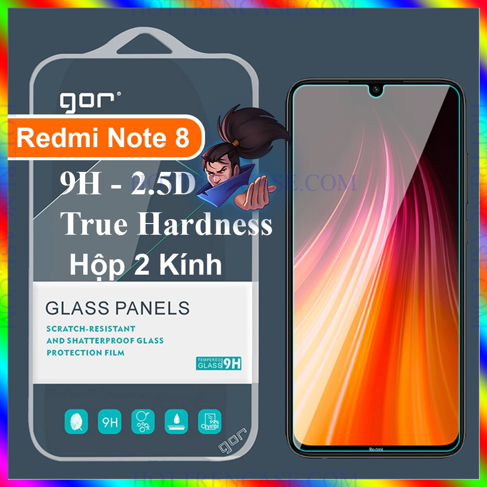 Kính Cường Xiaomi Redmi Note 8 Trong Suốt Chính Hãng Gor 9H 2.5D | BigBuy360 - bigbuy360.vn