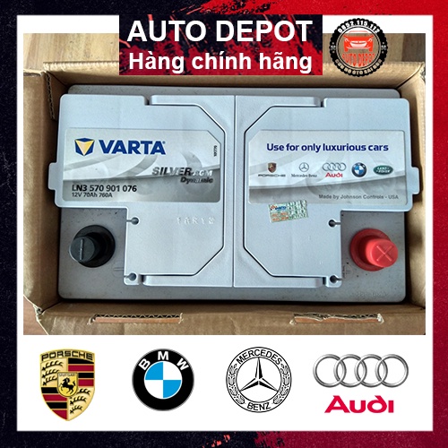 Ắc quy Varta Ssilver AGM LN3 12V70AH chính hãng cho xe ô tô Mercedes BMW Audi