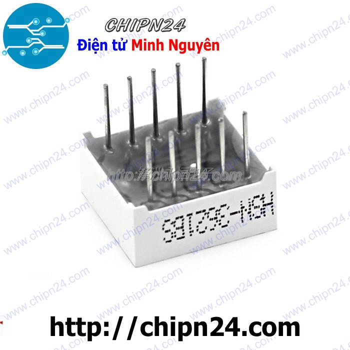 [2 CON] (F24) Led 7 Đoạn 0.36 inch 2 Số Anot chung (Sáng Đỏ)