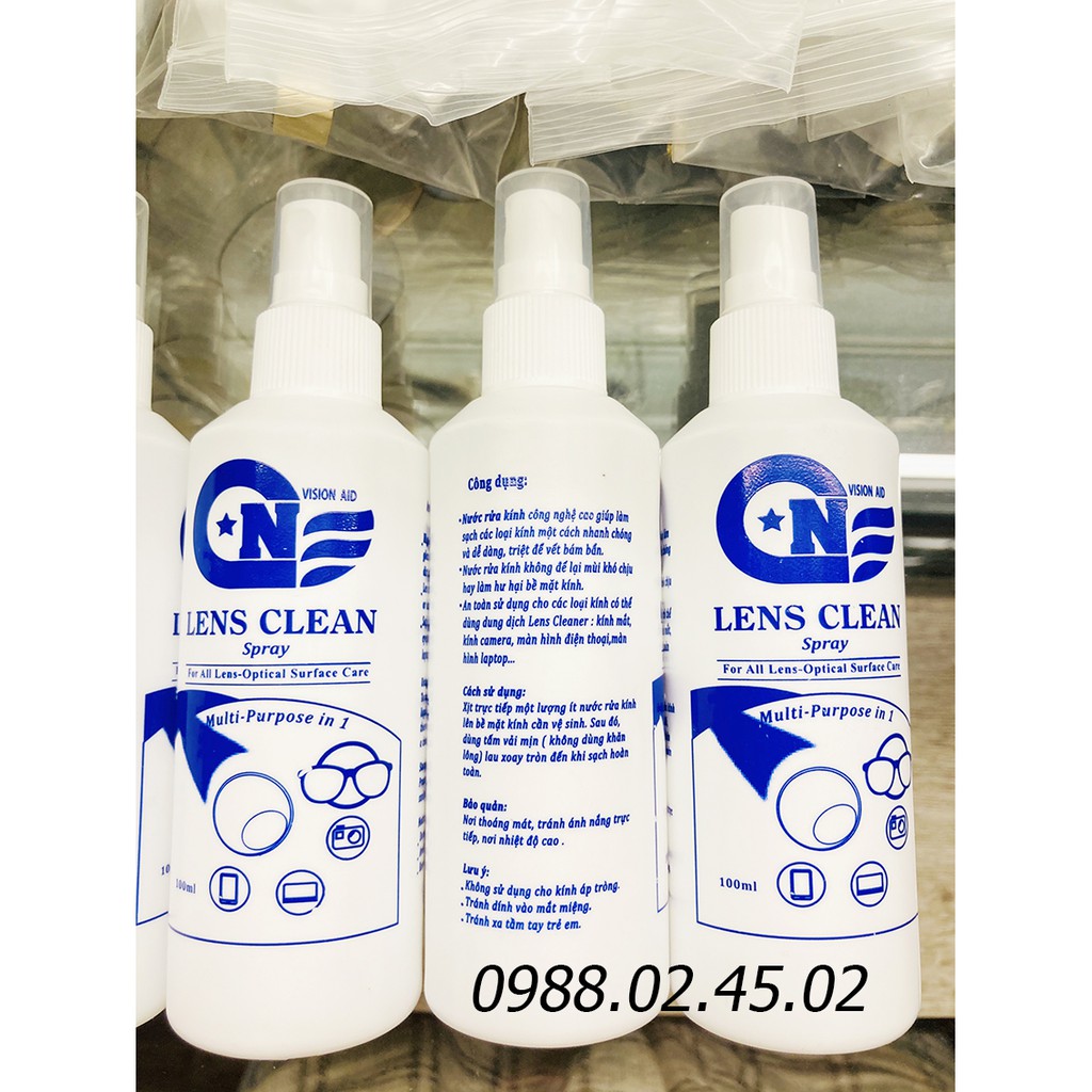 Nước lau mắt kính - Chai Lớn - chuyên dụng dạng xịt - 100ml | BigBuy360 - bigbuy360.vn