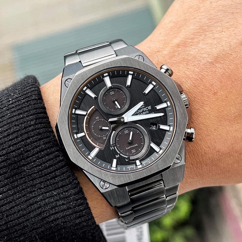 Đồng hồ nam chính hãng casio EDIFICE EFS-S570D pin năng lượng ánh sáng