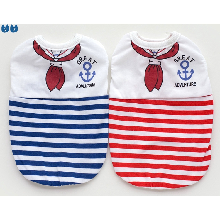 Bộ Đồ Vest 27 Món Bằng Cotton Thắt Nơ Họa Tiết Kẻ Sọc Dành Cho Cặp Đôi Chihuahua