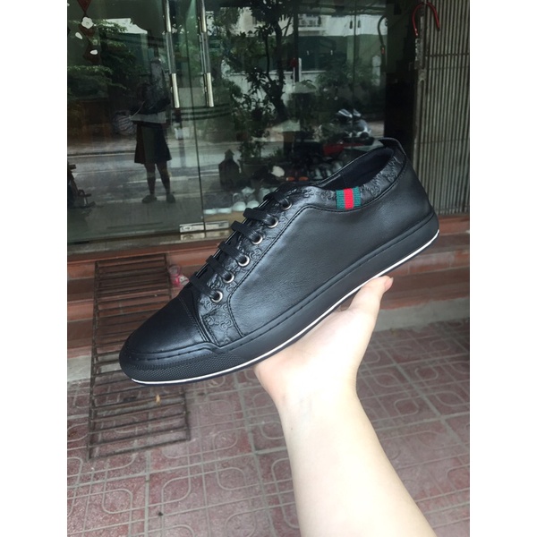 Giày buộc dây nam gc da tấm nguyê miếng bảo hành 12 tháng về da-Tặng ló giày