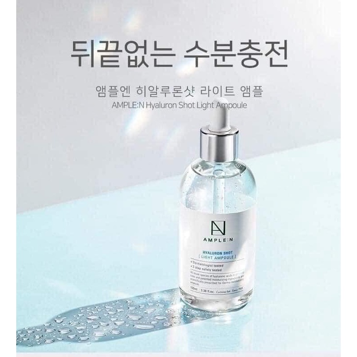 TINH CHẤT CẤP ẨM, CẤP NƯỚC SÂU AMPLE:N HYALURON SHOT AMPOULE