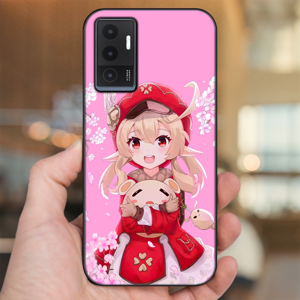 Ốp lưng Vivo V23e viền đen in hình Klee Genshin Impact