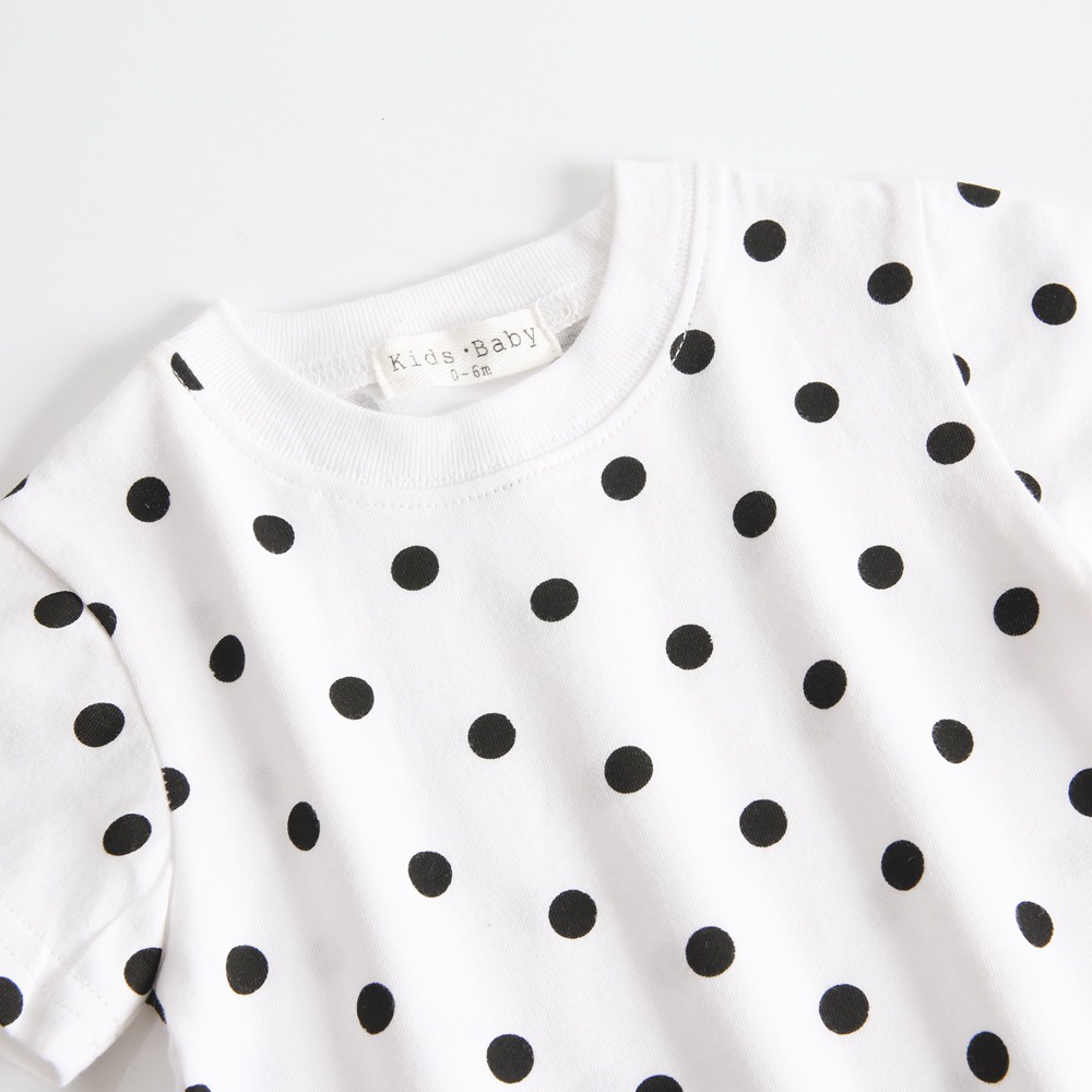 Set Đồ Cotton Sanlutoz Chấm Bi 2 Món Thiết Kế Thời Trang Mùa Hè Cho Bé Sơ Sinh