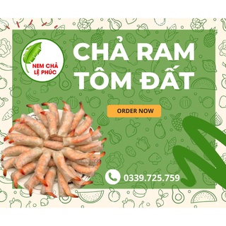 Chả Ram Tôm Đất Bình Định - Tôm Tươi, Thịt Ngon - 500 Gram - Nem Chả Lệ Phúc