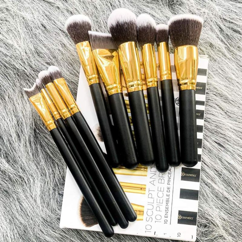 BỘ CỌ TRANG ĐIỂM 10 CÂY BH Cosmetics Sculpt And Blend 2 – 10 Piece Brush Set